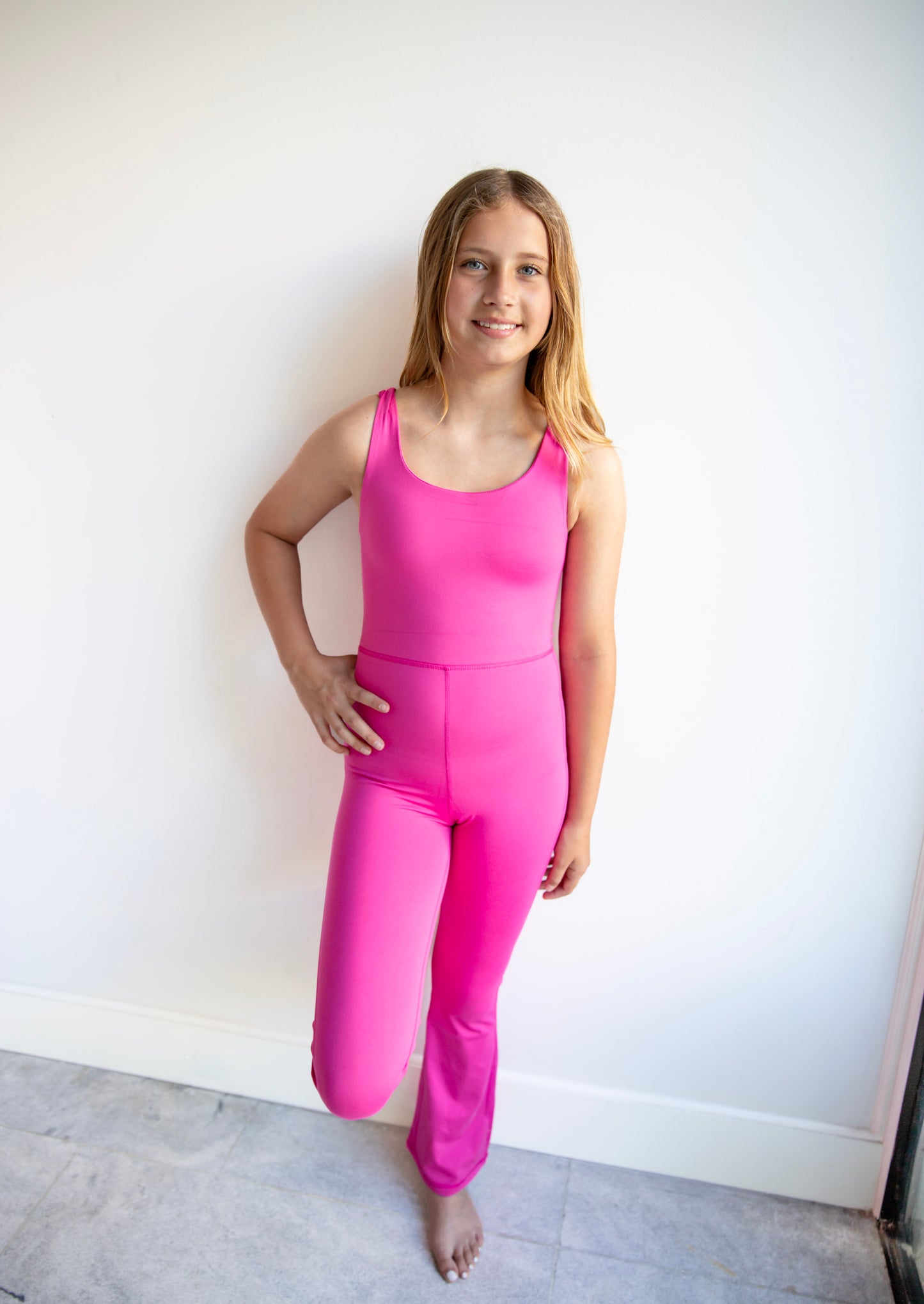 Fit flare active jumpsuit