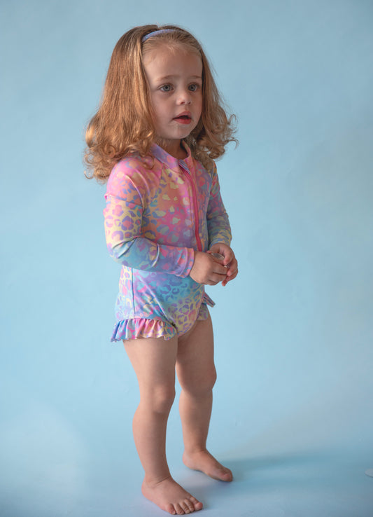 Rainbow Leopard one piece