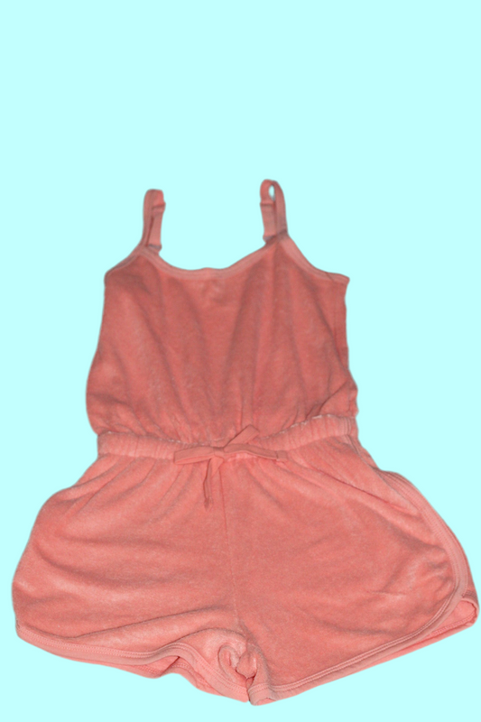 Peach cover up romper